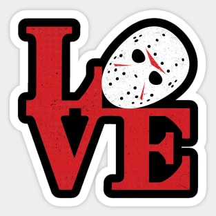 LOVE Friday the 13th Sticker